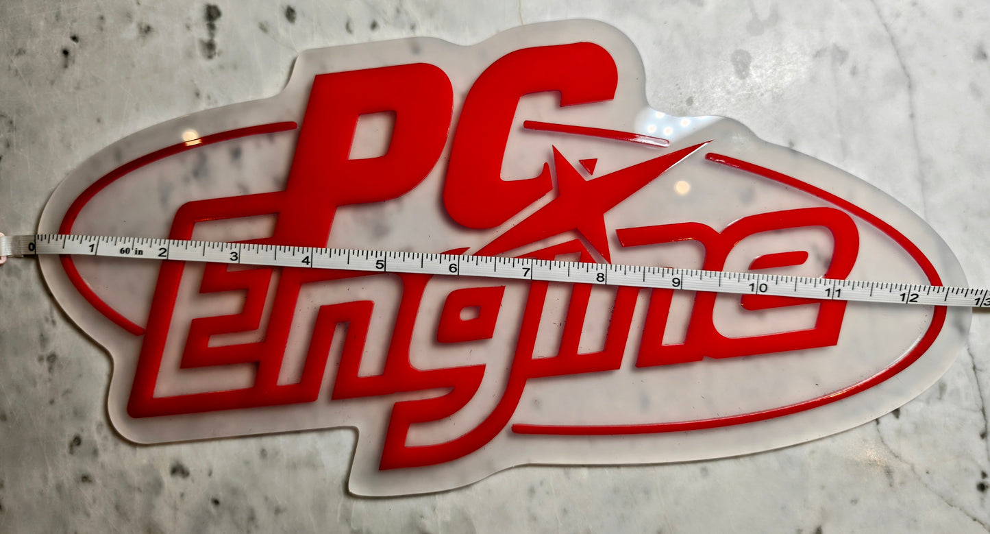 Acrylic PC Engine sign