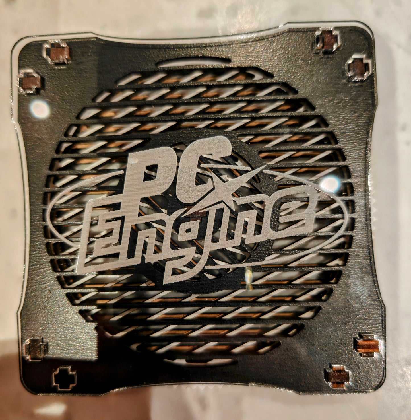 Custom PCE or TG16 kinetic drink coaster