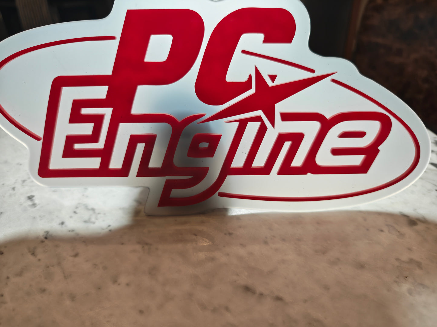 Acrylic PC Engine sign