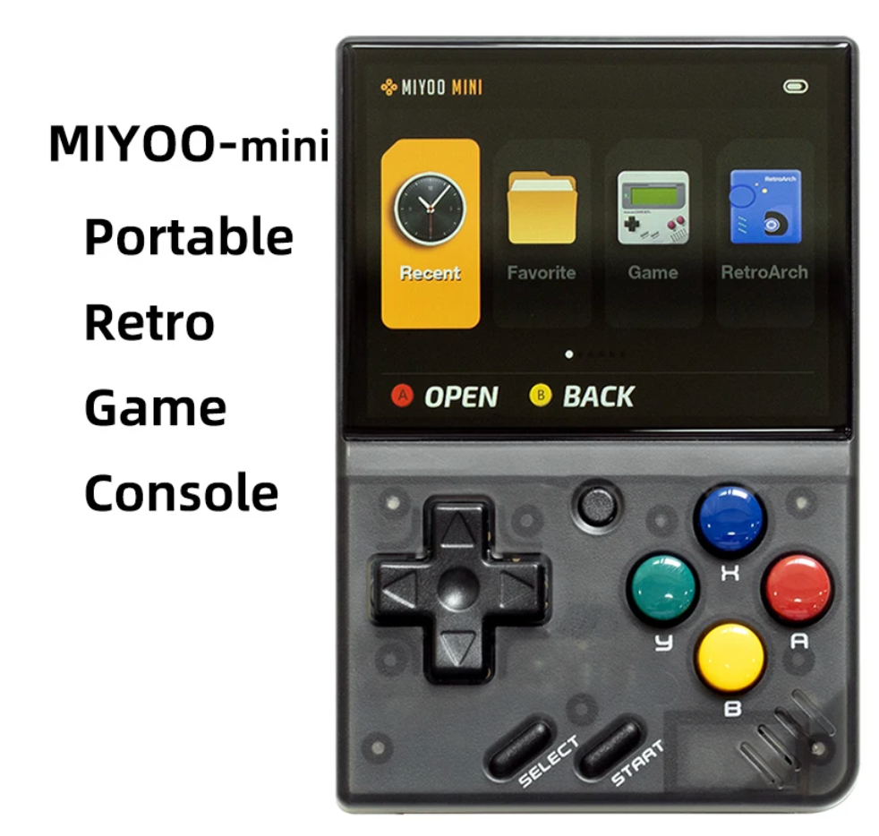 MIYOO MINI V4 PortableRetro Handheld Game Console 2.8Inch IPS Screen Video Game Consoles Linux System Classic Gaming Emulator